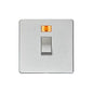 Studio Range Satin Chrome Switches & Sockets, Y33 - 20A Double Pole Switch with Neon by Heritage Brass By M-Marcus