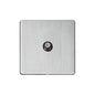 Studio Range Satin Chrome Switches & Sockets, Y33 - 1 Gang Satellite Socket by Heritage Brass By M-Marcus