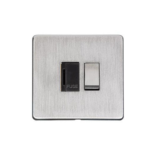 Studio Range Satin Chrome Switches & Sockets, Y33 - Switched Spur (13 Amp) by Heritage Brass By M-Marcus