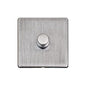 Studio Range Satin Chrome Switches & Sockets, Y33 - 1 Gang Dimmer 250 watts (Compatible with halogen/ incandescent bulbs) by Heritage Brass By M-Marcus