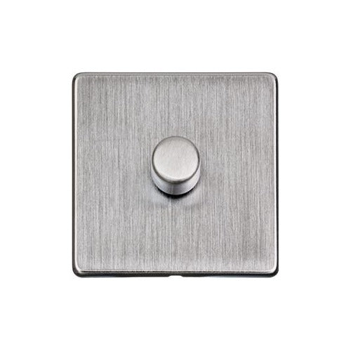 Studio Range Satin Chrome Switches & Sockets, Y33 - 1G Multi Location Secondary Dimmer by Heritage Brass By M-Marcus