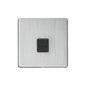 Studio Range Satin Chrome Switches & Sockets, Y33 - 1 Gang Master Line Socket by Heritage Brass By M-Marcus