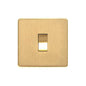 Studio Range Satin Brass Switches & Sockets, Y44 - 20A Double Pole Switch by Heritage Brass By M-Marcus