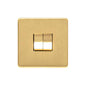 Studio Range Satin Brass Switches & Sockets, Y44 - 2 Gang Rocker Switch by Heritage Brass By M-Marcus