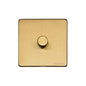 Studio Range Satin Brass Switches & Sockets, Y44 - 1 Gang TED Dimmer (Compatible with LED Lamps) by Heritage Brass By M-Marcus