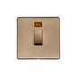 Studio Range Antique Brass Switches & Sockets, Y91 - 20A Double Pole Switch with Neon by Heritage Brass By M-Marcus