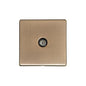 Studio Range Antique Brass Switches & Sockets, Y91 - 1 Gang Isolated TV Coaxial Socket by Heritage Brass By M-Marcus