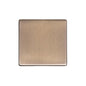 Studio Range Antique Brass Switches & Sockets, Y91 - Single Blank Plate by Heritage Brass By M-Marcus