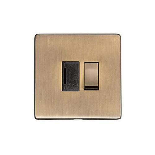 Studio Range Antique Brass Switches & Sockets, Y91 - Switched Spur (13 Amp) by Heritage Brass By M-Marcus