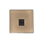 Studio Range Antique Brass Switches & Sockets, Y91 - 1 Gang Master Line Socket by Heritage Brass By M-Marcus
