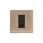 Studio Range Antique Brass Switches & Sockets, Y91 - 1 Gang CAT6 by Heritage Brass By M-Marcus
