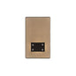 Studio Range Antique Brass Switches & Sockets, Y91 - Shaver Socket Output Voltage 110/240V by Heritage Brass By M-Marcus