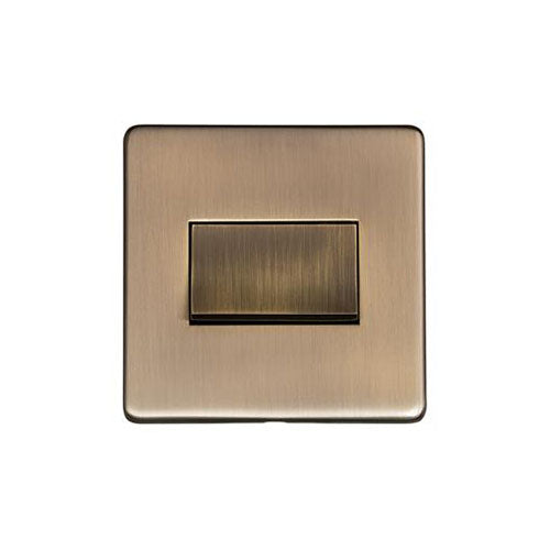Studio Range Antique Brass Switches & Sockets, Y91 - 6A Triple Pole Fan Isolator Switch by Heritage Brass By M-Marcus