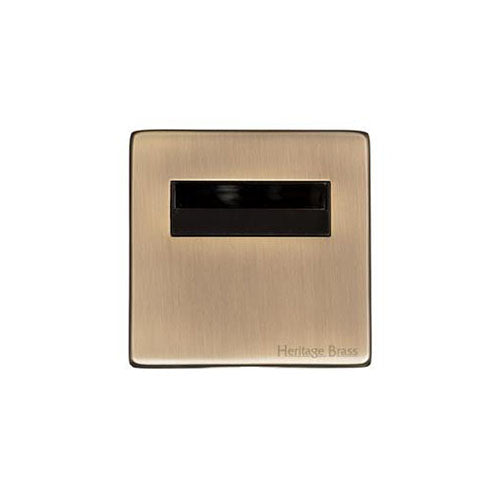 Studio Range Antique Brass Switches & Sockets, Y91 - Key Card Switch by Heritage Brass By M-Marcus