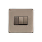 Studio Range Aged Pewter Switches & Sockets, YAP - 3 Gang Rocker Switch by Heritage Brass By M-Marcus