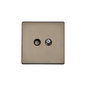 Studio Range Aged Pewter Switches & Sockets, YAP - TV/Satellite Socket by Heritage Brass By M-Marcus