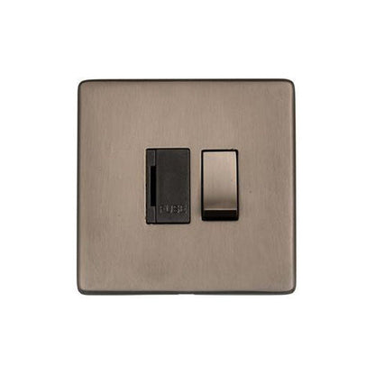 Studio Range Aged Pewter Switches & Sockets, YAP - Switched Spur (13 Amp) by Heritage Brass By M-Marcus