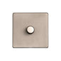 Studio Range Aged Pewter Switches & Sockets, YAP - 1 Gang TED Dimmer (Compatible with LED Lamps) by Heritage Brass By M-Marcus