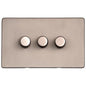 Studio Range Aged Pewter Switches & Sockets, YAP - 3G Multi Location Secondary Dimmer by Heritage Brass By M-Marcus