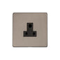 Studio Range Aged Pewter Switches & Sockets, YAP - 5 Amp 3 Round Pin Socket by Heritage Brass By M-Marcus