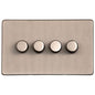 Studio Range Aged Pewter Switches & Sockets, YAP - 4G Multi Location Secondary Dimmer by Heritage Brass By M-Marcus
