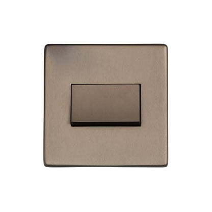 Studio Range Aged Pewter Switches & Sockets, YAP - 6A Triple Pole Fan Isolator Switch by Heritage Brass By M-Marcus