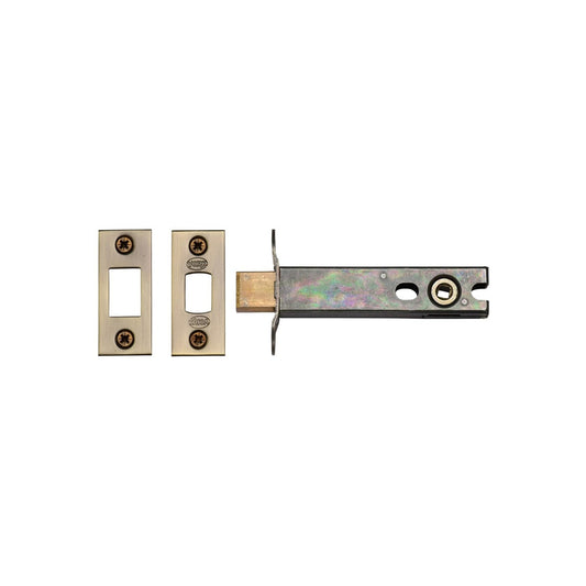 York Architectural Tubular Bathroom Deadbolt 4" by M Marcus - Heritage Brass