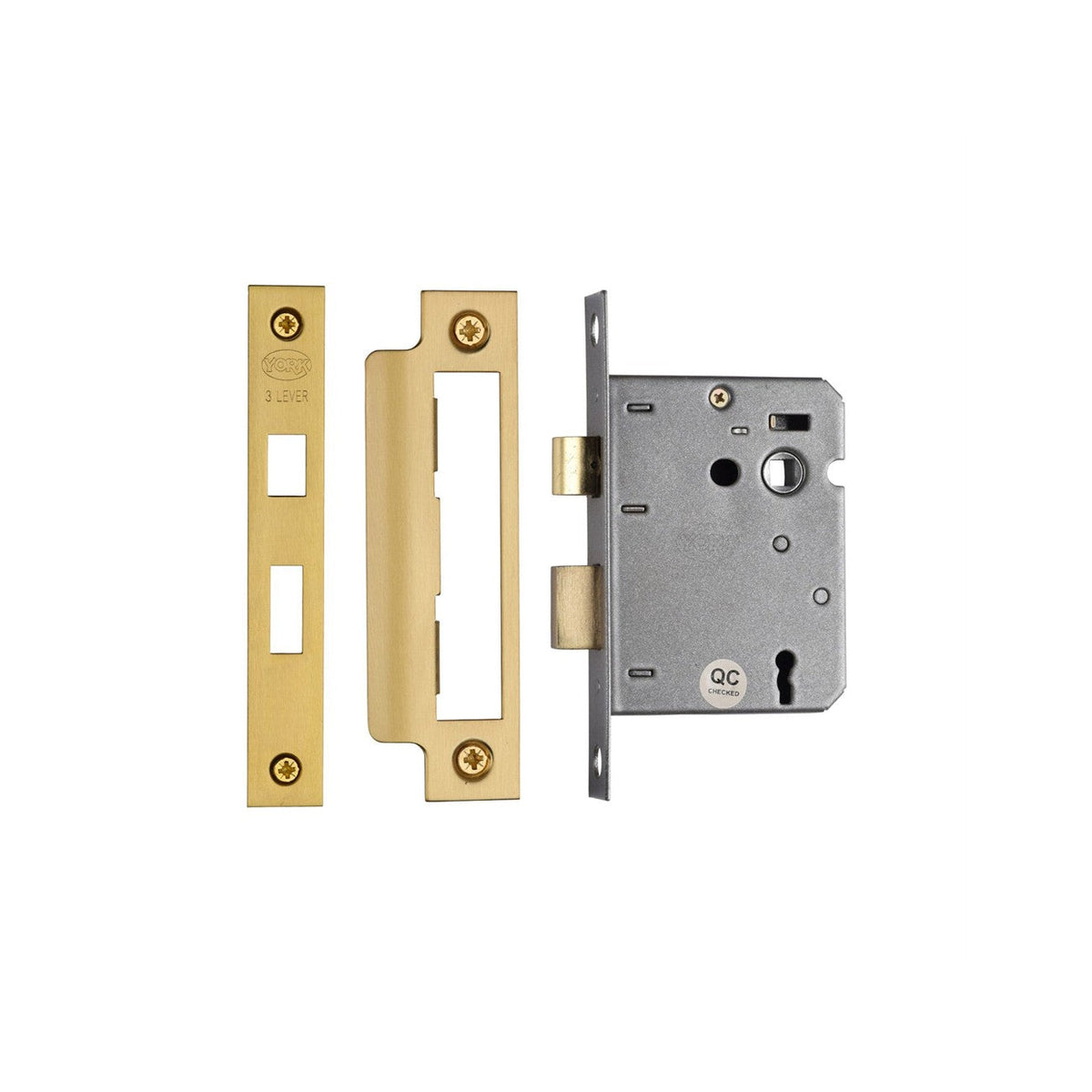 York 3 Lever Sash Lock 3" by M Marcus - Heritage Brass