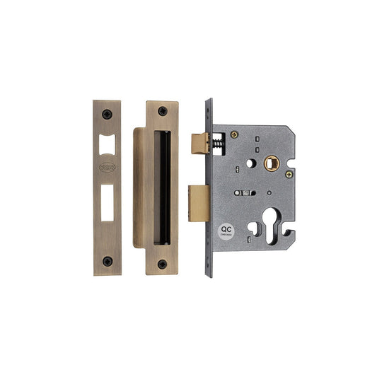 York Euro Profile Sashlock 3" by M Marcus - Heritage Brass