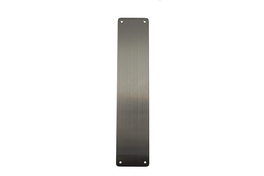 Atlantic Finger Plate Pre drilled with screws - Satin Stainless Steel - 350mm x 75mm
