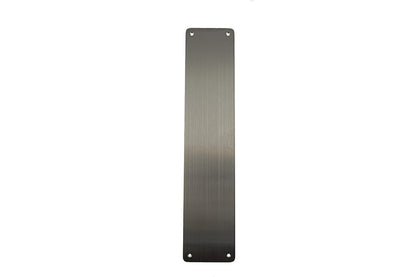 Atlantic Finger Plate Pre drilled with screws - Satin Stainless Steel - 350mm x 75mm