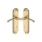 Ambassador Door Handle on Plate by M Marcus - Heritage Brass
