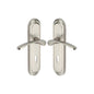 Ambassador Door Handle on Plate by M Marcus - Heritage Brass
