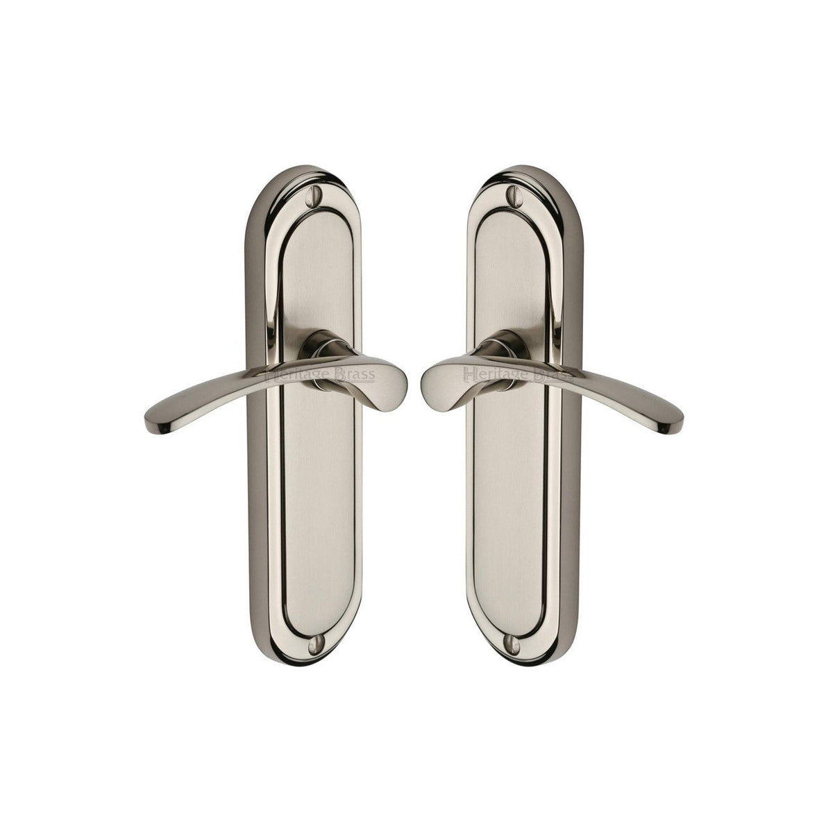 Ambassador Door Handle on Plate by M Marcus - Heritage Brass