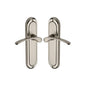 Ambassador Door Handle on Plate by M Marcus - Heritage Brass