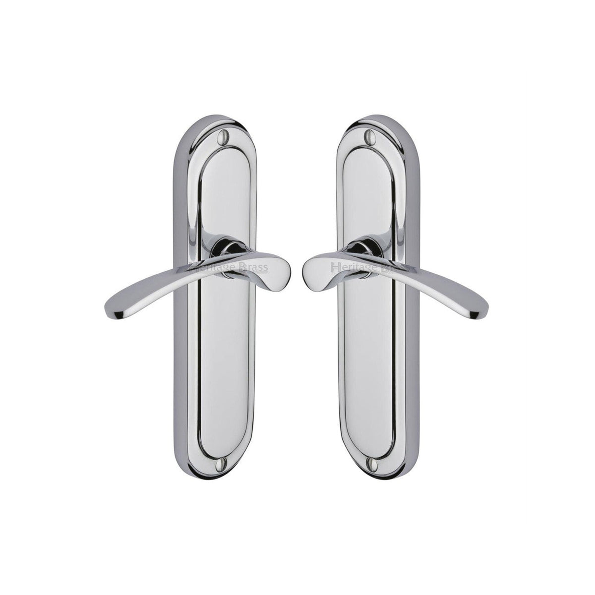 Ambassador Door Handle on Plate by M Marcus - Heritage Brass