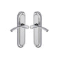 Ambassador Door Handle on Plate by M Marcus - Heritage Brass
