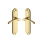Ambassador Door Handle on Plate by M Marcus - Heritage Brass