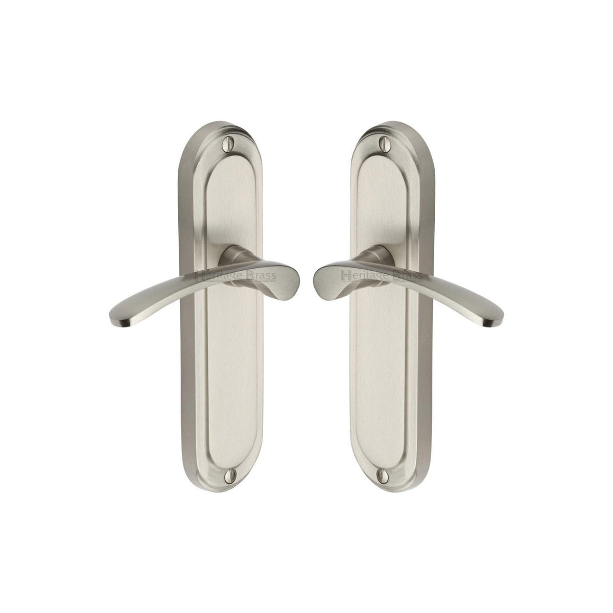 Ambassador Door Handle on Plate by M Marcus - Heritage Brass