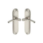 Ambassador Door Handle on Plate by M Marcus - Heritage Brass
