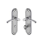 Ambassador Door Handle on Plate by M Marcus - Heritage Brass