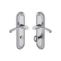Ambassador Door Handle on Plate by M Marcus - Heritage Brass