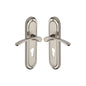 Ambassador Door Handle on Plate by M Marcus - Heritage Brass