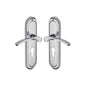 Ambassador Door Handle on Plate by M Marcus - Heritage Brass