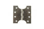 Atlantic (Solid Brass) Parliament Hinges - Distressed Silver - 4" x 2" x 4mm