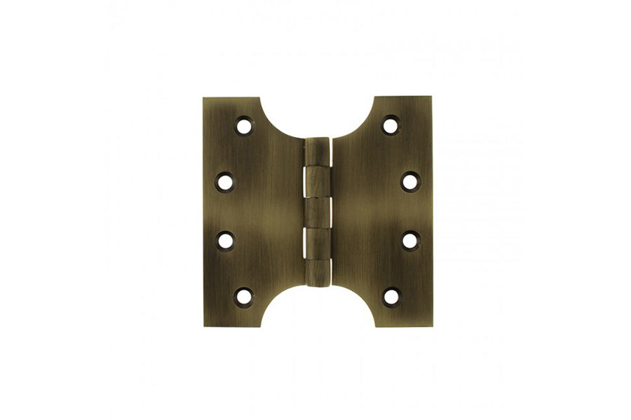 Atlantic (Solid Brass) Parliament Hinges - Matt Antique Brass - 4" x 2" x 4mm