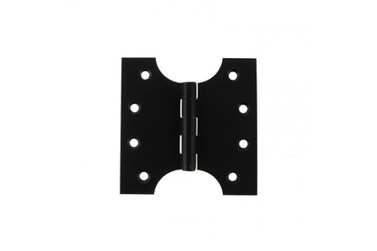 Atlantic (Solid Brass) Parliament Hinges - Matt Black - 4" x 2" x 4mm