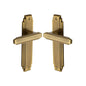 Astoria Door Handle on Plate by M Marcus - Heritage Brass