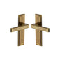 Atlantis Door Handle on Plate by M Marcus - Heritage Brass