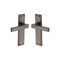 Atlantis Door Handle on Plate by M Marcus - Heritage Brass
